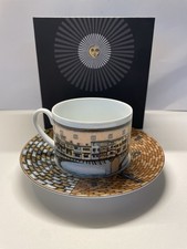 ROSENTHAL FORNASETTI CITTÀ D’ITALIA “FLORENCE” COFFEE/TEA CUP & SAUCER BOXED