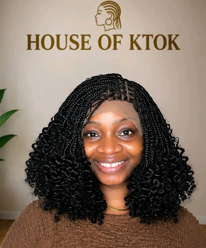 Handmade short boho - , braids