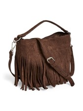 Ladies Brown Bag Faux Suede