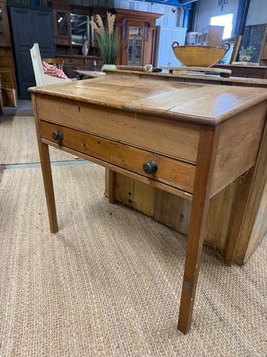 Antique pine writing desk - antique,