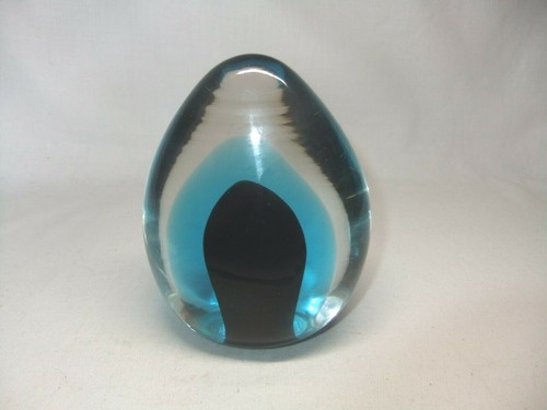 Konstglas paperweight - f,