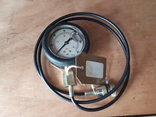 Test Point Hose + Pressure Gauge - 0-600PSI / 41 bar - NSN 6685997004833 EX RAF