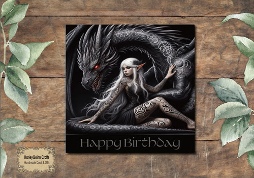Dra 104 fantasy birthday - dra, card