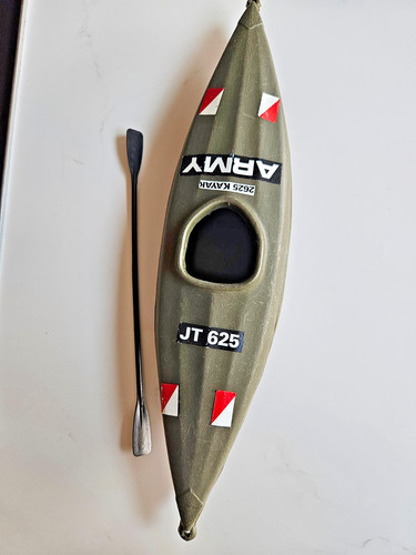 Vintage action man - kayak, by