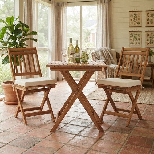 Piece acacia wood patio - 3-piece,