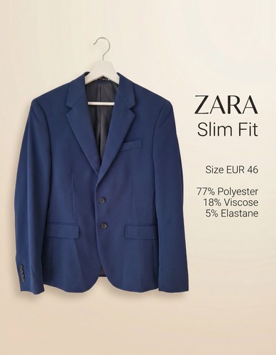 Zara slim fit blazer - men, eur