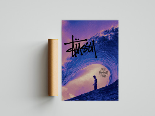 Stussy wave poster past - wave,