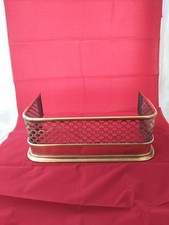 Fire Fender Antique Victorian Small Pierced Fret Work Brass Trim Surround