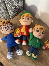 Fisher Price Alvin & The Chipmunks 9” Plush Bundle Alvin Simon & Theodore