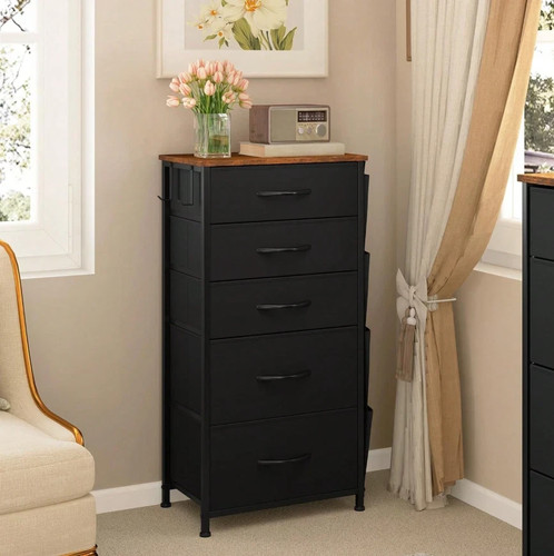 Narrow fabric drawers chest - narrow,