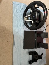 HORI Racing Wheel Pro Deluxe + Pedals & Clamp USB for PC Nintendo Switch Boxed 