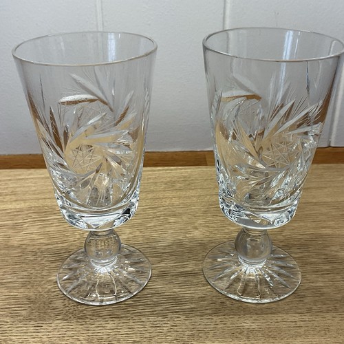 Two vintage handcut crystal - vintage,