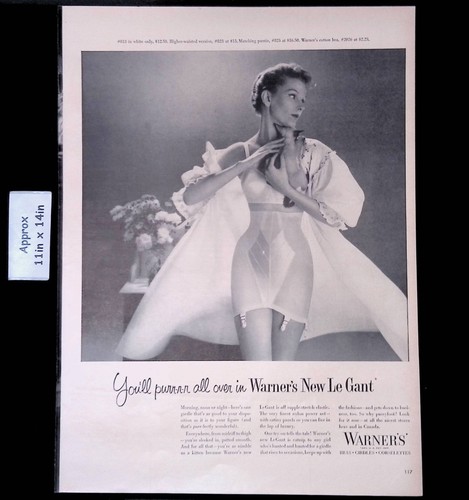 1954 warner bras girdles - warner's,