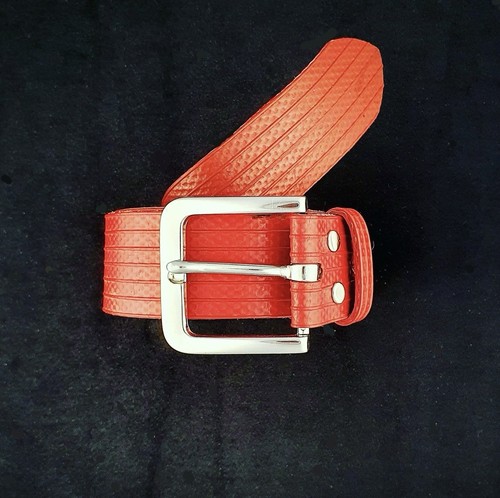 Decommissioned fire hose belt - decommissioned,