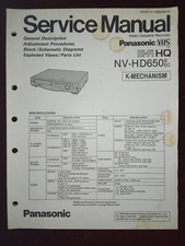 PANASONIC NV-HD650 VHS Video