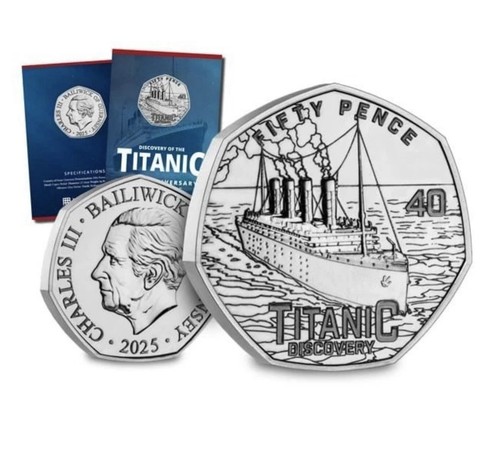2025 titanic 50p - 50p, carded