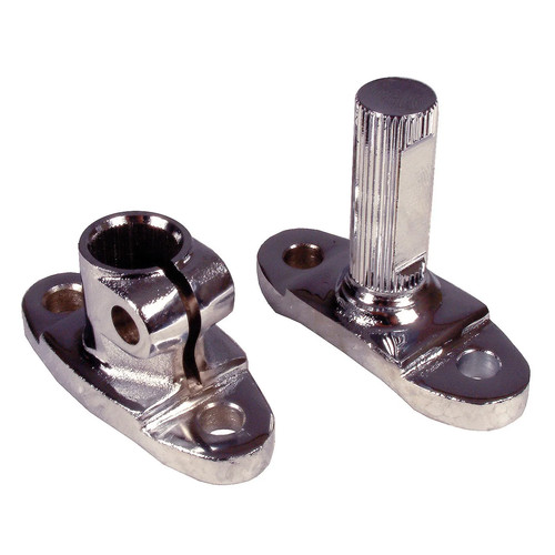 Chrome steering flange joints - chrome,