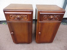 GOOD CLEAN PAIR OF CARVED OAK