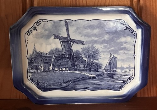 Vintage delft blue - blue, (delfts