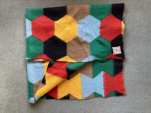 Vintage wool mohair blanket - wool,