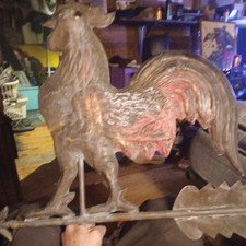 1900s Copper Rooster Weather