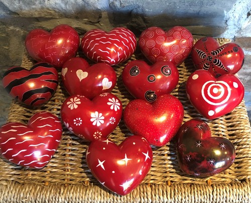 Soapstone love heart fair - ,