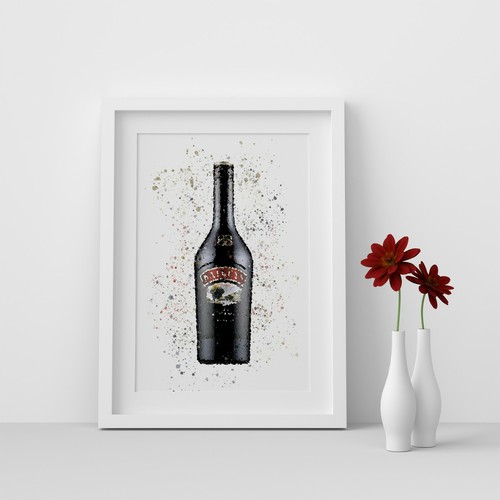 Baileys liqueur bottle - baileys,