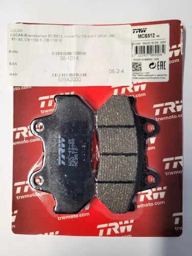 Lucas brake pads - mcb512, front