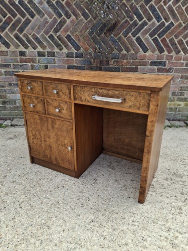 Art deco burr - walnut, desk
