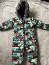 Boys Next Snowsuit Age 1.5-2 Years Fleece Lined 