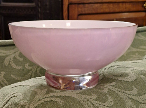 Vintage cased pink opaline art - vintage,