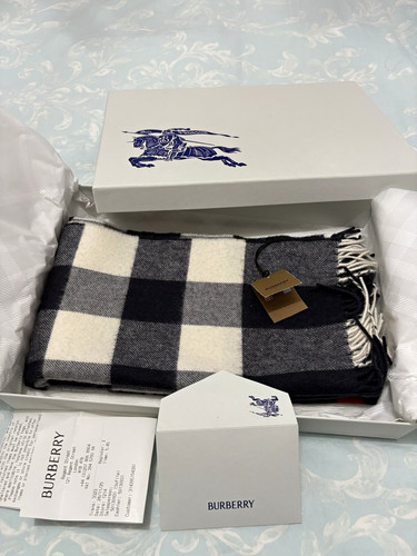 Burberry cashmere check - cashmere, scarf