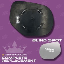 For Mitsubishi L200 Left side wing mirror glass 2020-2024 wide angle heated