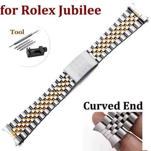 Luxury curved end watch - watch, band