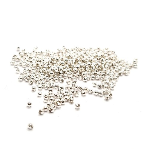 Spacer beads silver gold - silver,