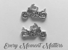 10 x Tibetan Silver MOTORBIKE