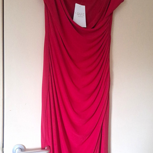 Quiz red 100 silk sleeveless - quiz,