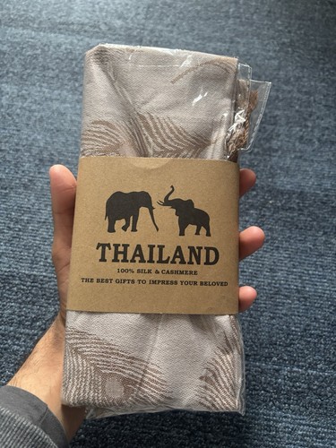 Thai silk cashmere shawl - silk, &