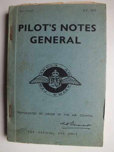Pilot notes general - pilot's,