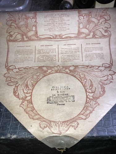 Pianola music roll - music, scale