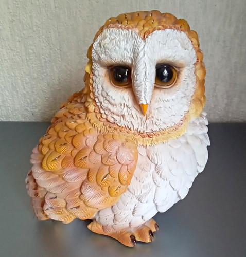 Owl ornament figurine brown - ornament, &