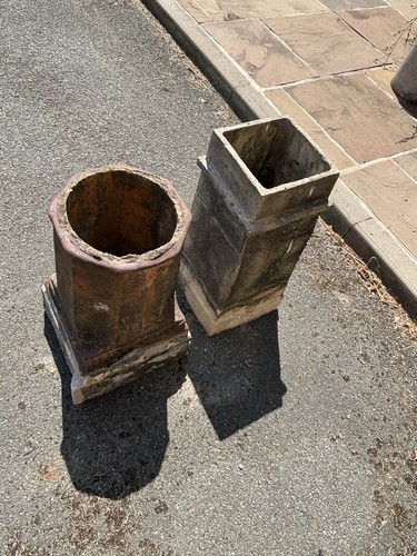 Vintage chimney pot plant herb - chimney,