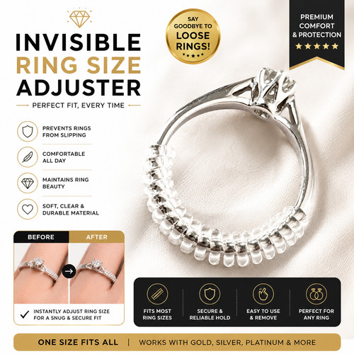 Invisible ring size adjuster - invisible,