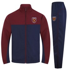 West Ham United FC Mens Tracksuit Jacket & Pants Set OFFICIAL Football Gift