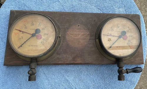 Vintage brass gauge used - vintage,