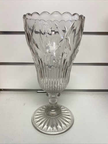 Vintage clear cut - cut, glass
