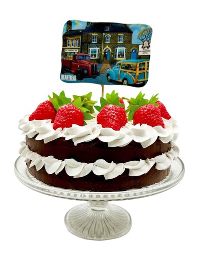 Heartbeat cake topper - cake,