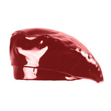 Beret Cap Vintage Military French Flat Hat Fashion New Women Faux Leather Beanie