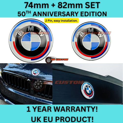 Bmw 50th anniversary badges - anniversary,