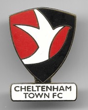 Cheltenham Town Enamel Football Pin Badge with brooch fastening  (ref: W&W001)